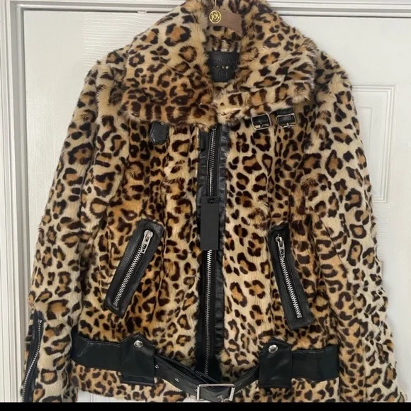 BLANK NYC Note To Self Faux Fur Moto Jacket NEW - Picture 11 of 13